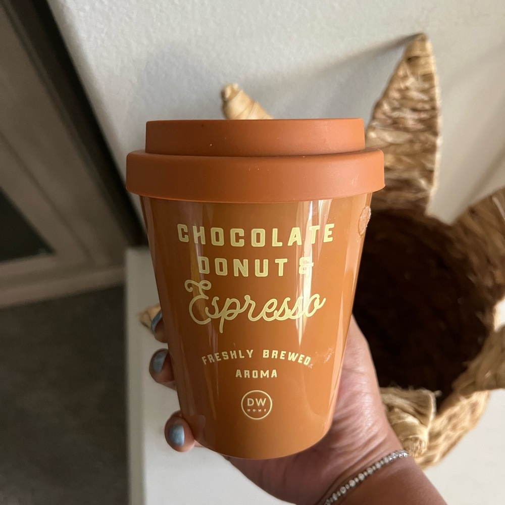 Chocolate Donut Espresso Candle in Warm Brown